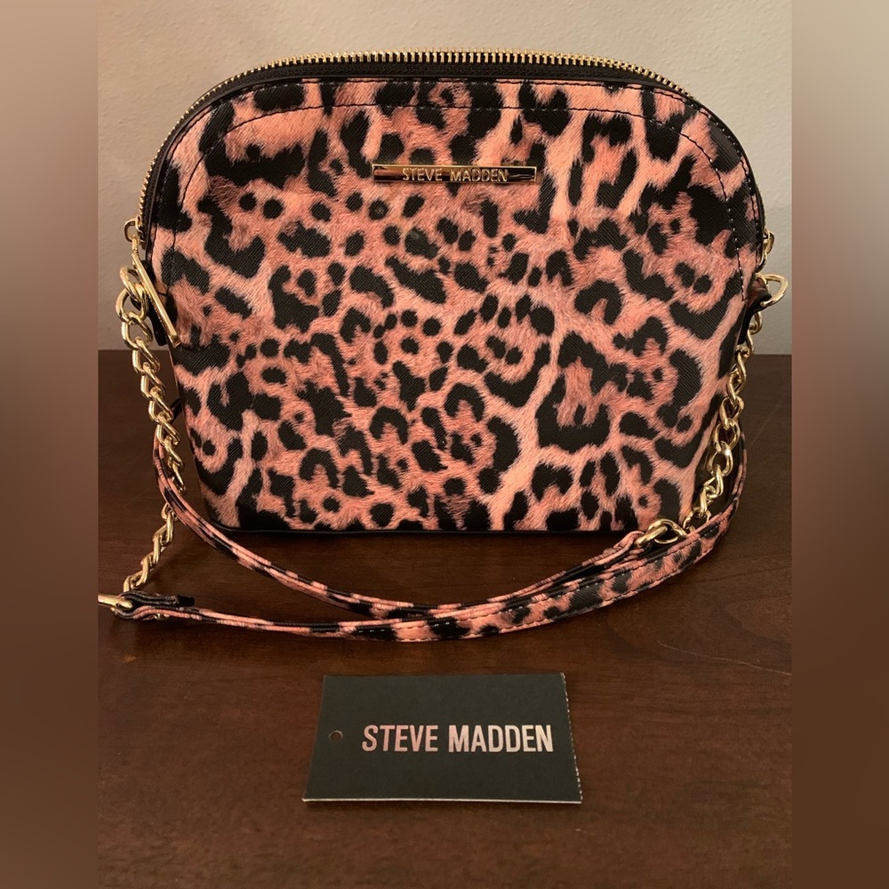 Steve Madden B Maggie Leopard Crossbody - Picture 2 of 6